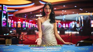hantam Free Play interface showing Liga 1 markets and live-dealer table selection